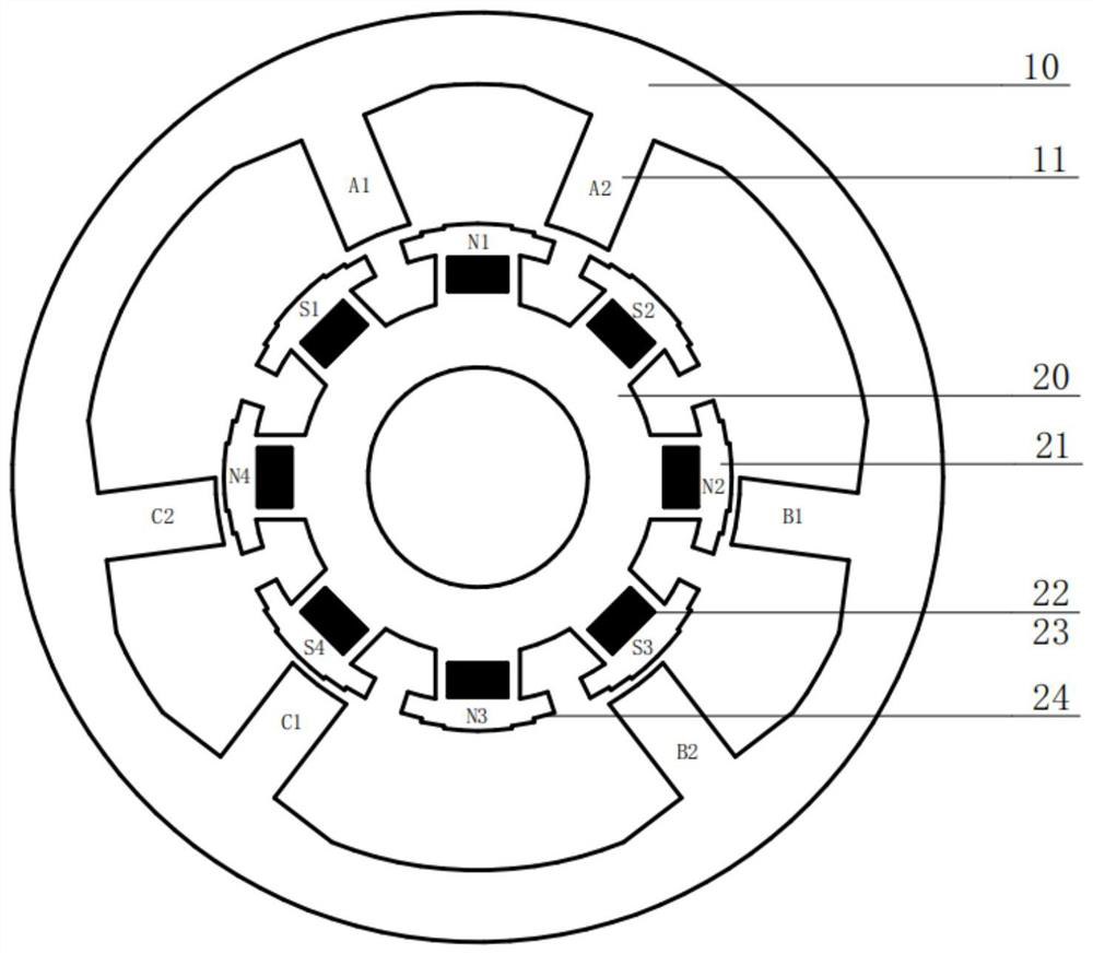 Permanent magnet type switched reluctance motor and control method thereof