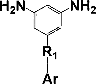 Aromatic diamine with phthalonitrile pendant group, preparation method thereof and polyimides or polyamide prepared therefrom