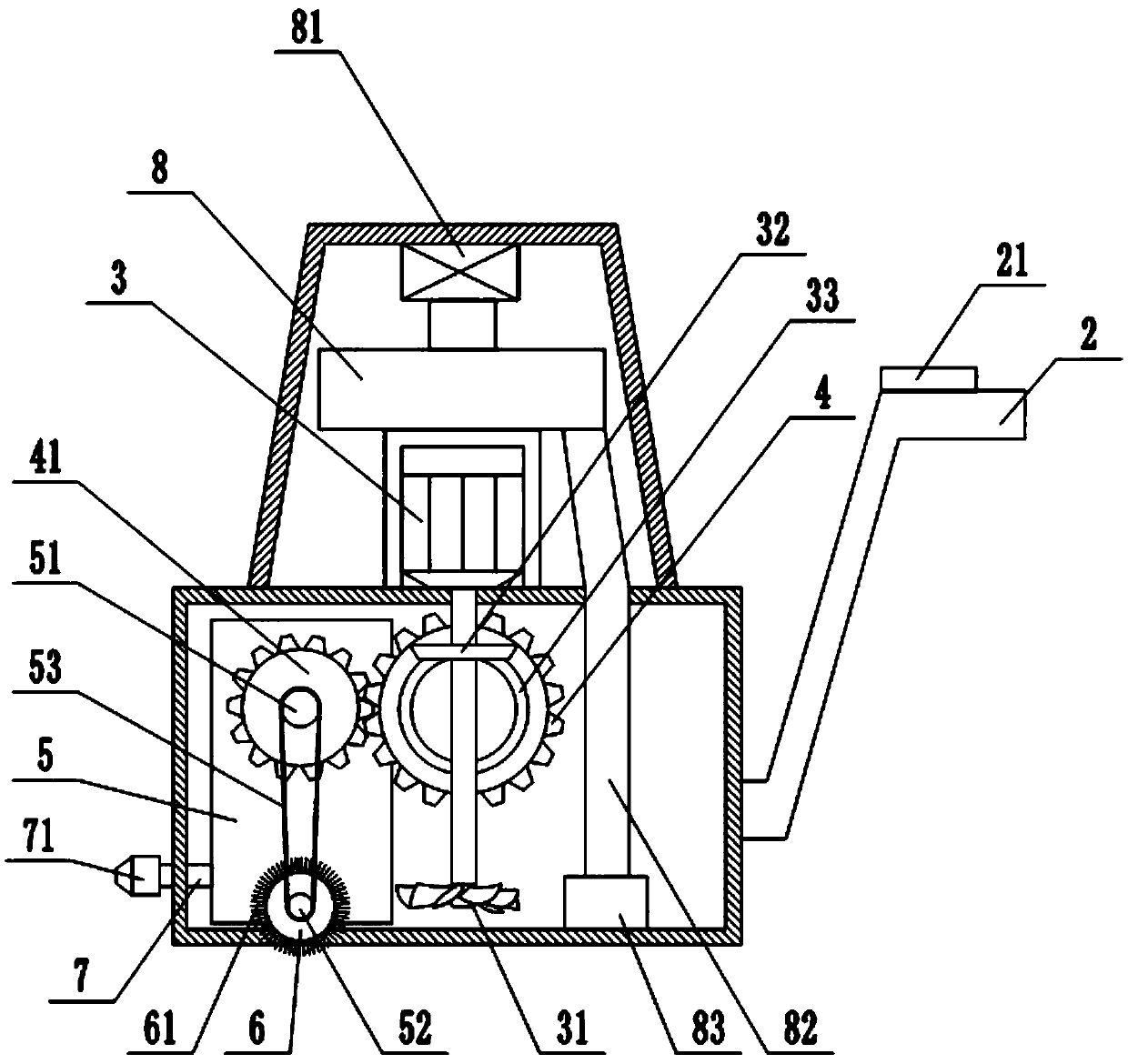 Floor tile gap cleaning device