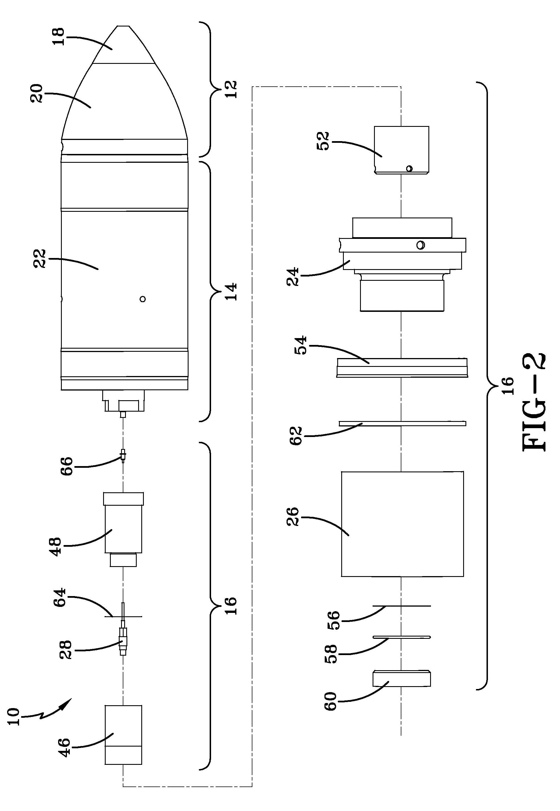 Instrumented ballistic test projectile