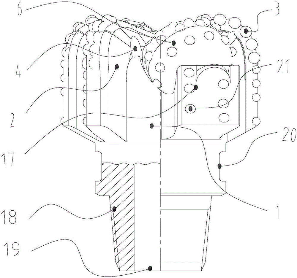 Double-bearing simply supported beam type rock breaking hob and mixed PDC drill bit thereof