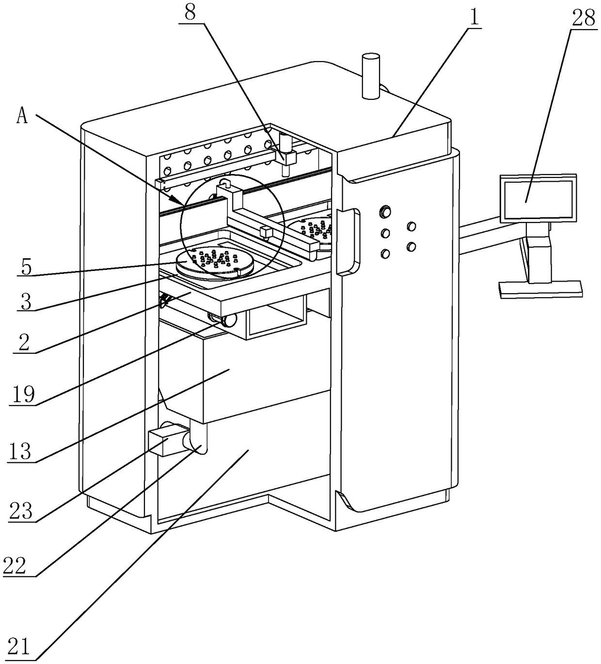 Processing device and processing method for cobalt-chromium metal crowns