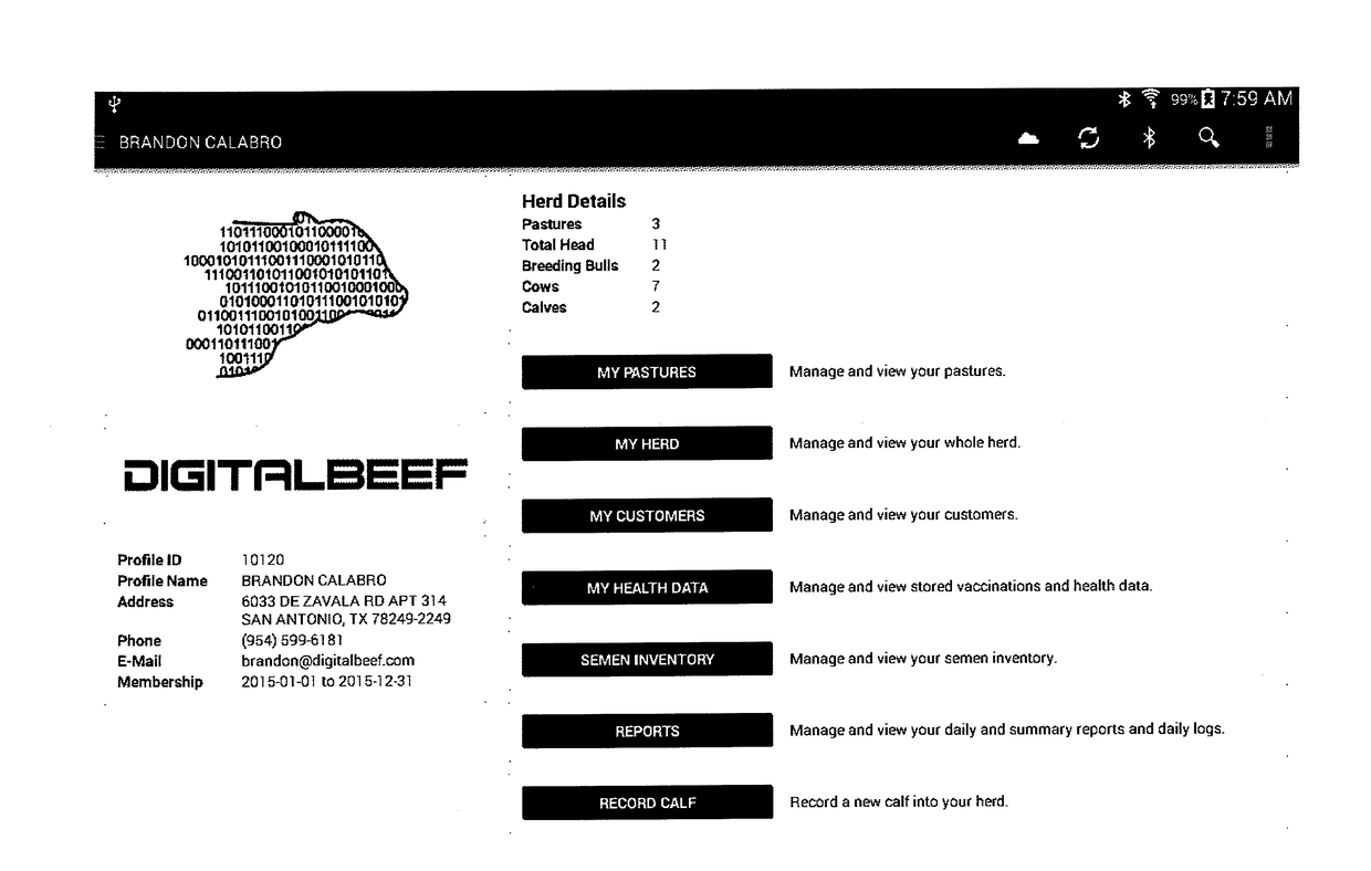 Comprehensive System of Herd Management with Automated Data Management