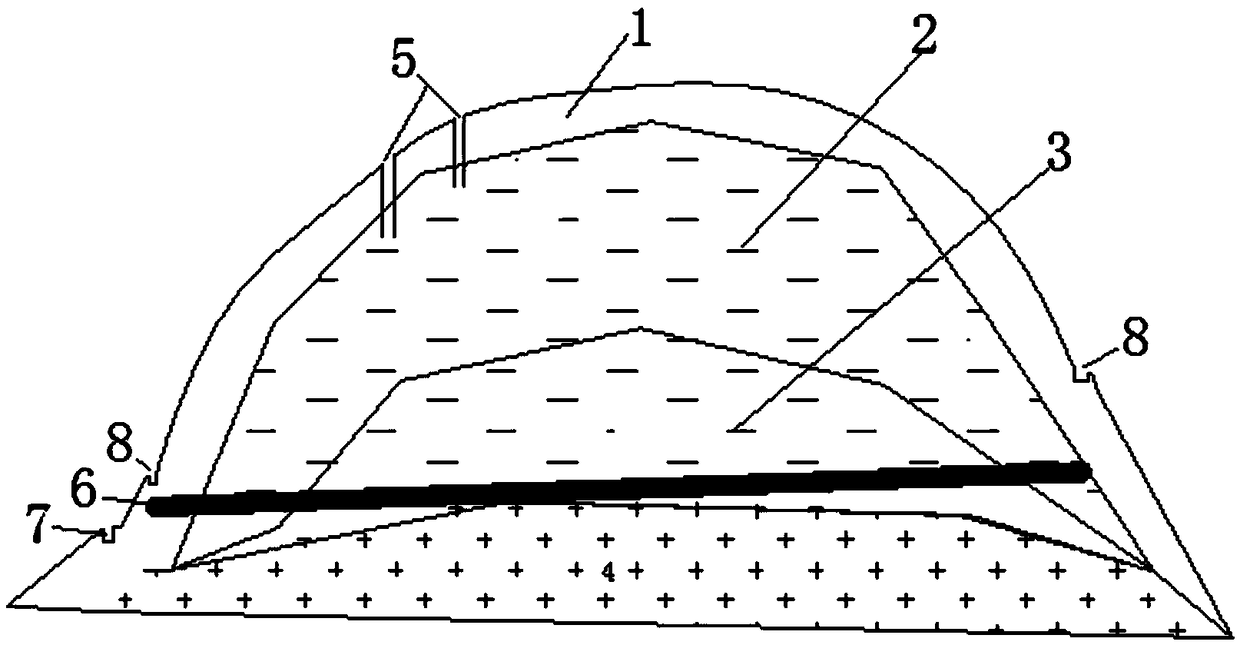 A system for improving the recovery rate of rare earths and a liquid collection system for rare earth mines using the same