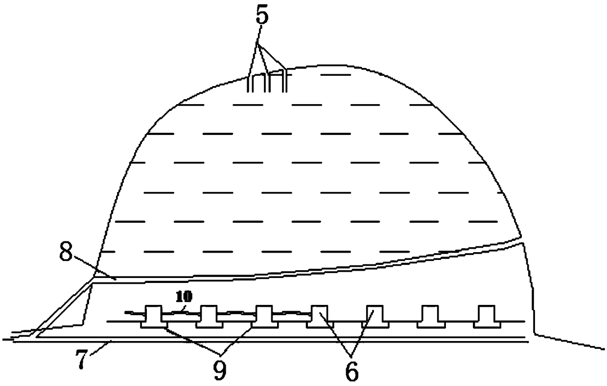 A system for improving the recovery rate of rare earths and a liquid collection system for rare earth mines using the same