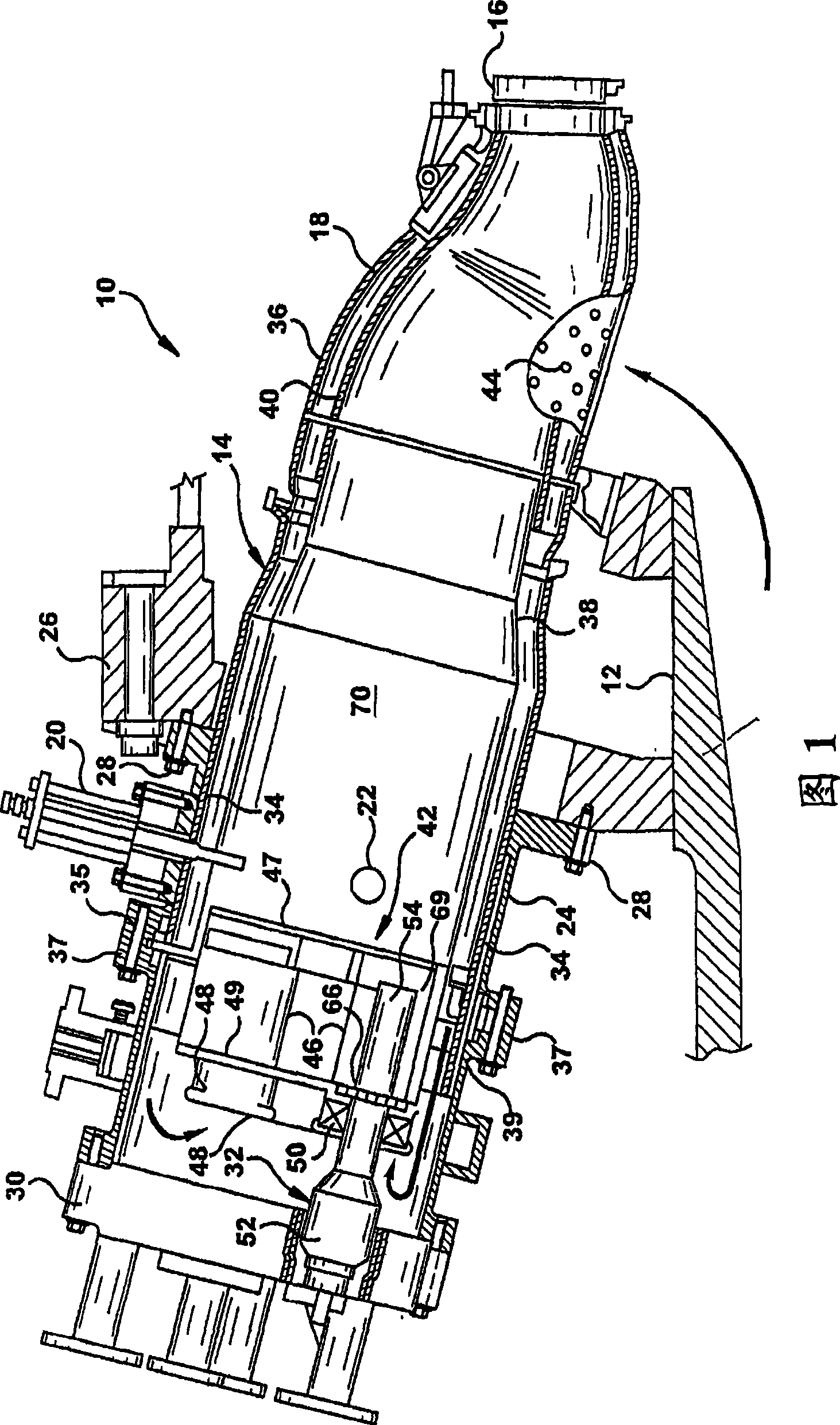 Mager vorgemischte dual-fuel-ringrohrbrennkammer mit radial-mehrring-stufenduse