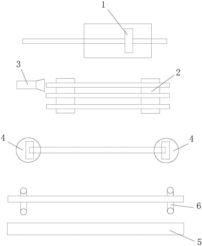 Aluminum profile automatic stacking system and control method thereof