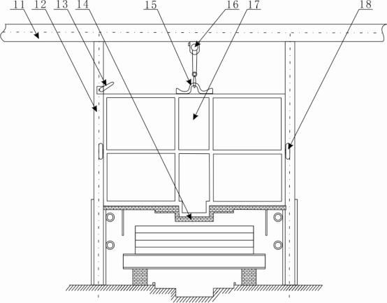 Curing kiln of light aggregate concrete hollow partition board