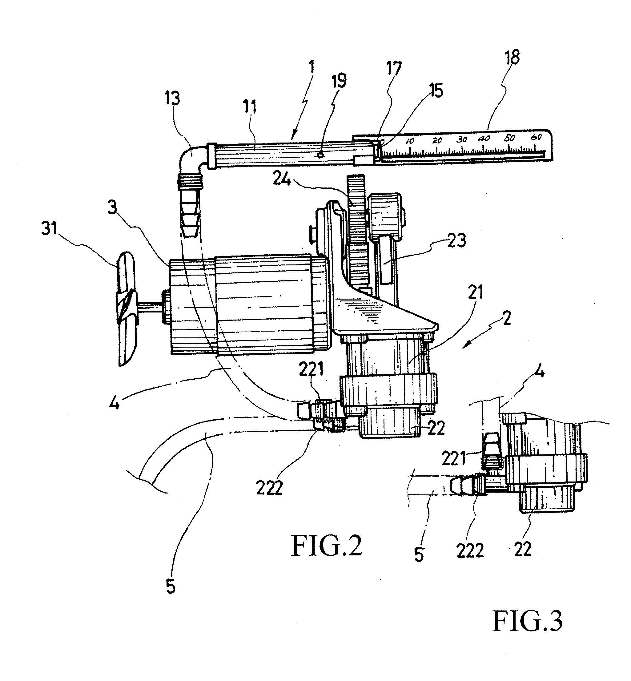 Pressure indication device of inflation machine with safety pressure relief