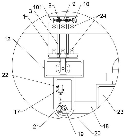 Monorail moving mechanism and power grid inspection device