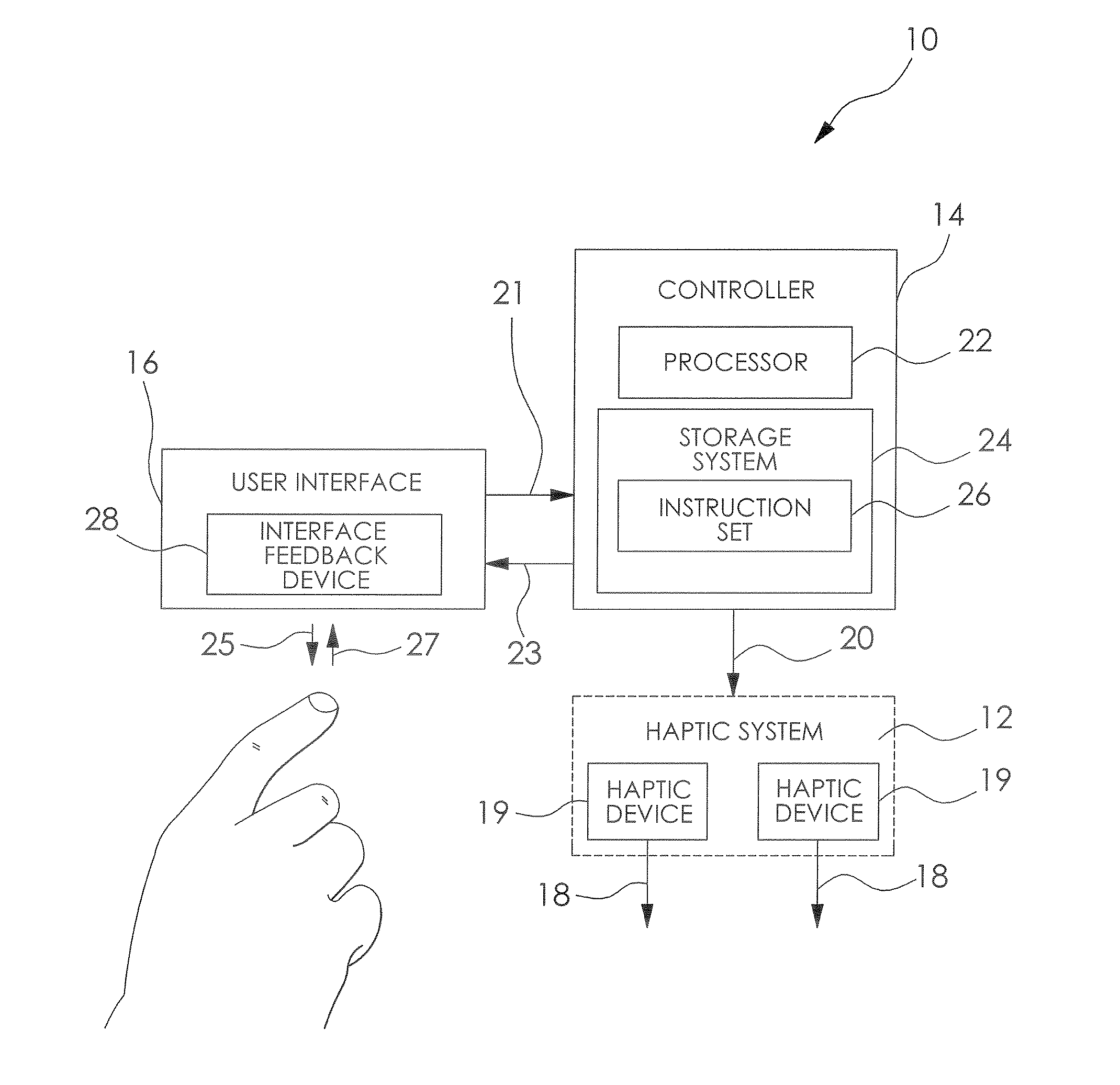 Haptic tactile precision selection