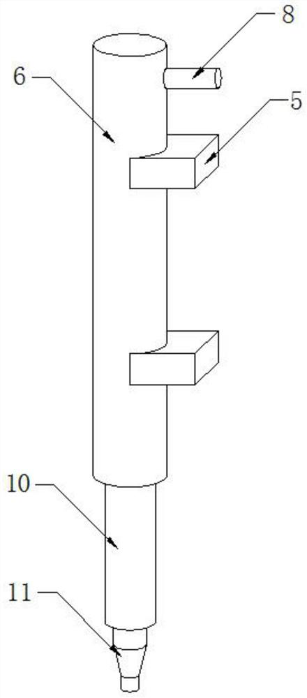 Stepped water sample collection device for water quality environment monitoring