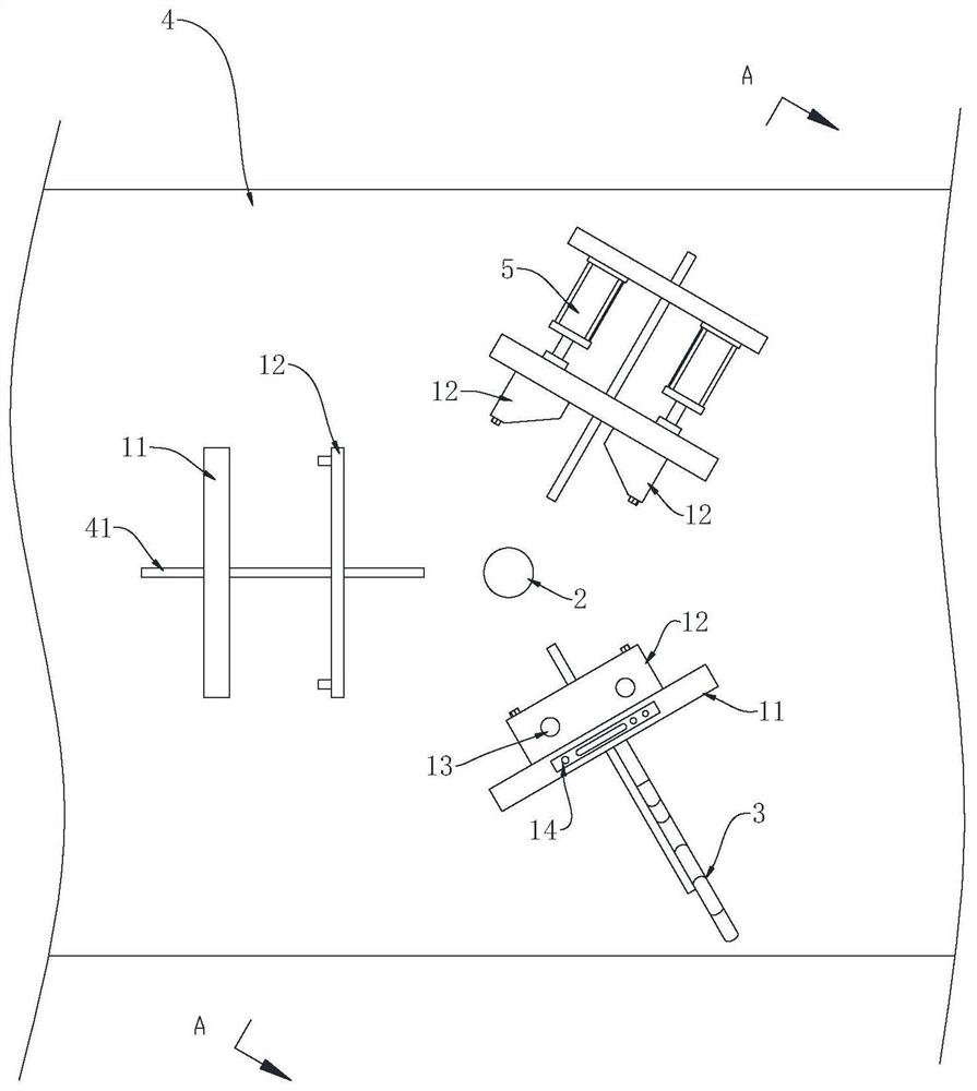 Mounting structure of water pressure testing equipment for building construction and testing equipment