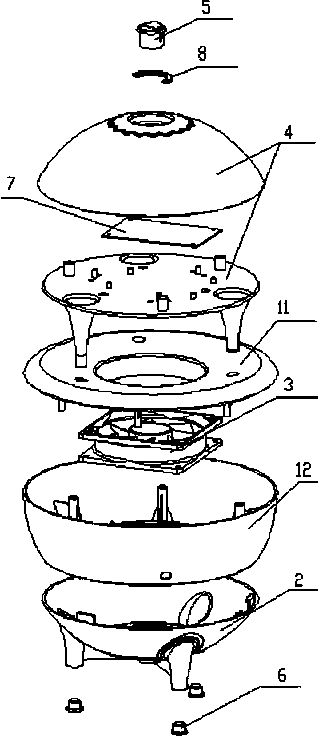 Air-flow type mosquito killer