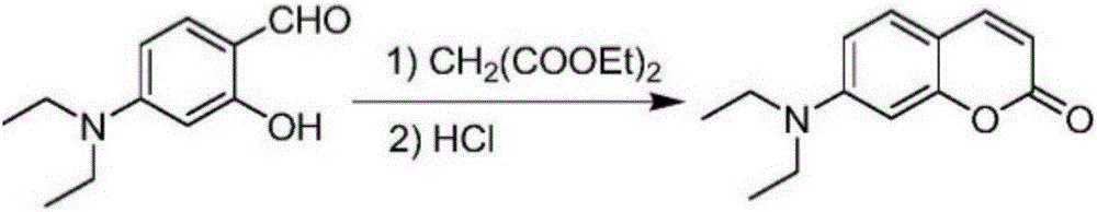 Preparation method of water-soluble probe identifying Fe&lt;3+&gt; and application thereof