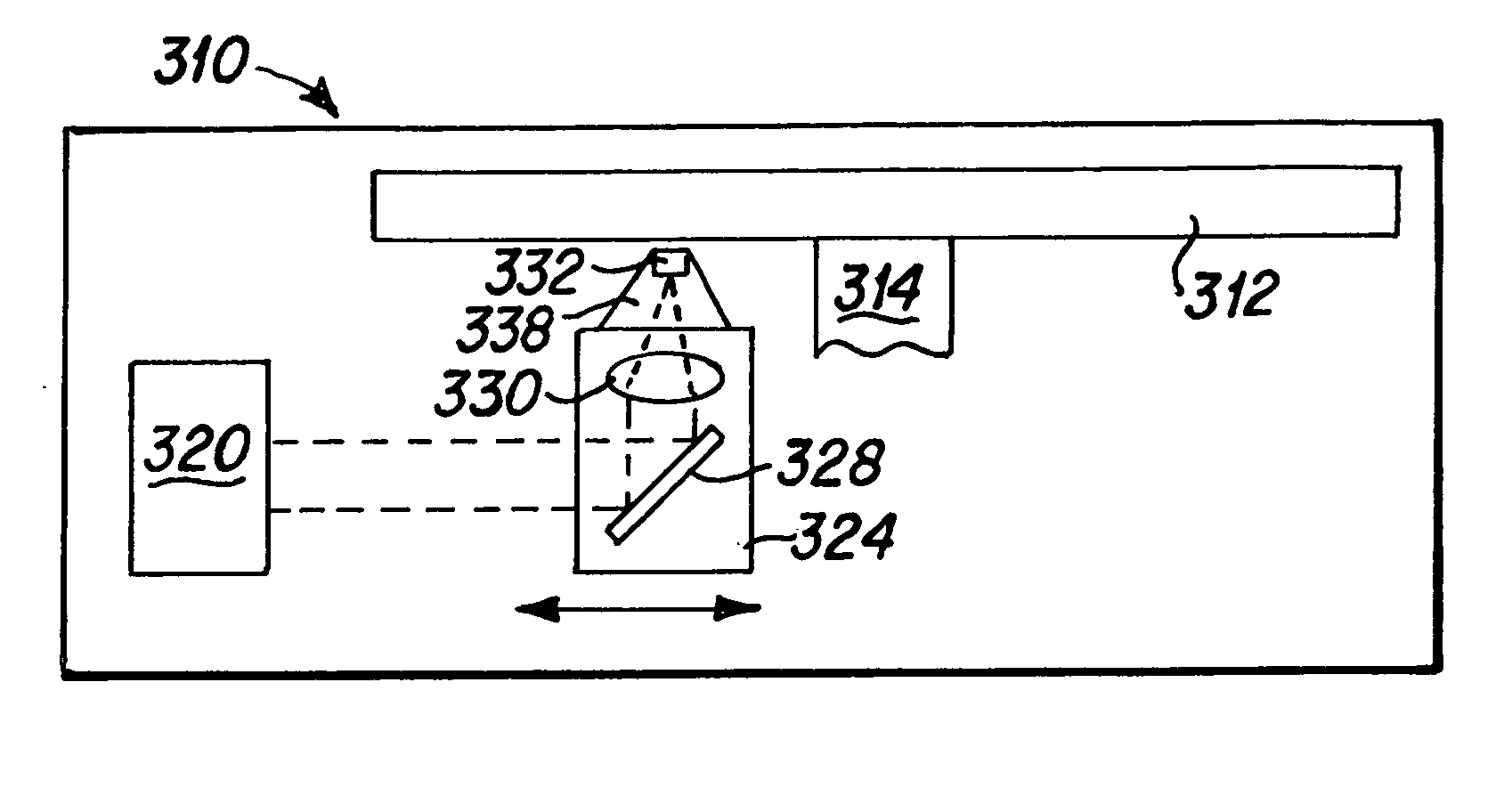 Optical recording head including an optical resonant cavity