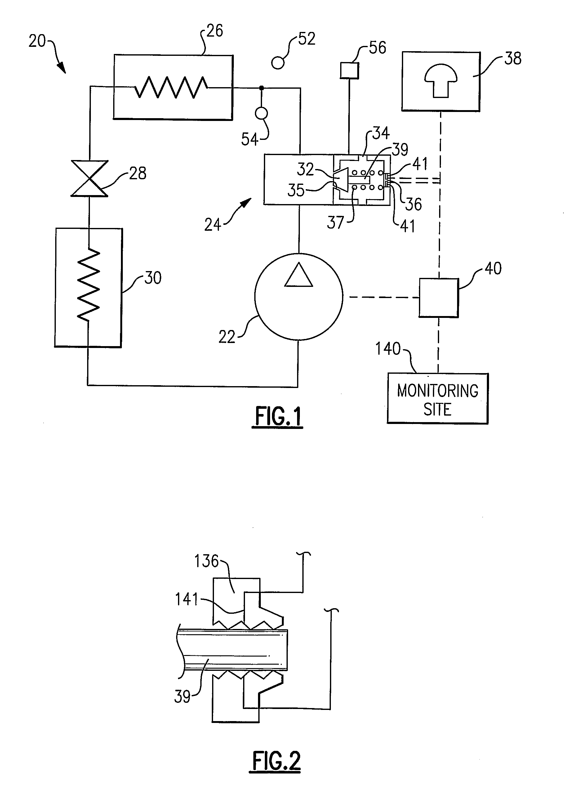 Detection of refrigerant release in co2 refrigerant systems