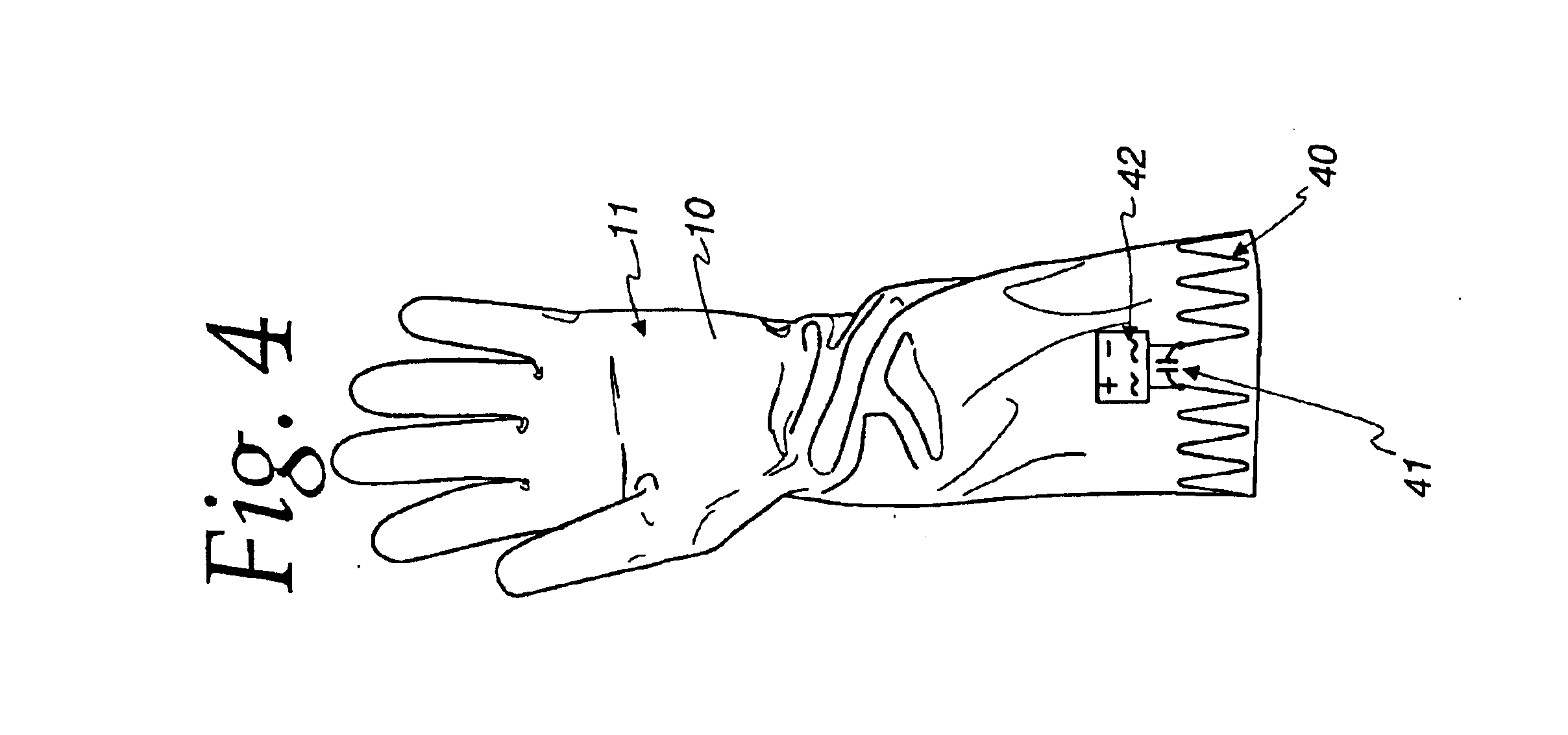 Communicative glove containing embedded microchip