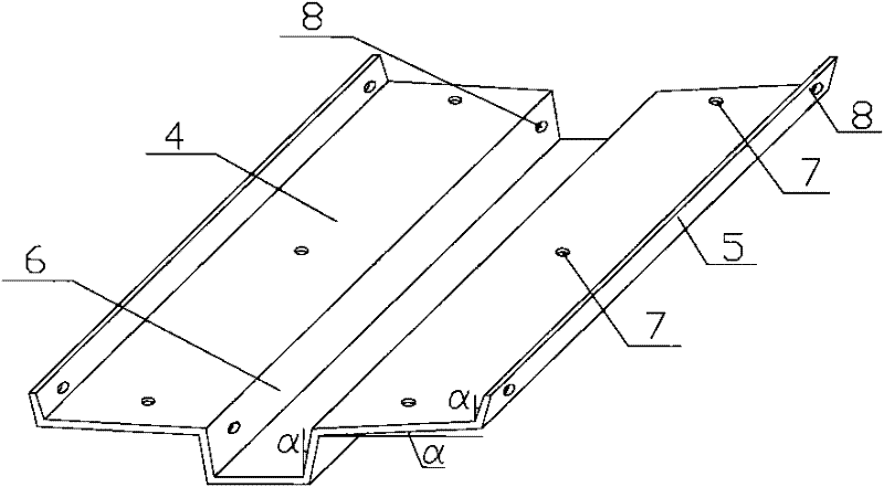 Ribbed prefabricated member template for building