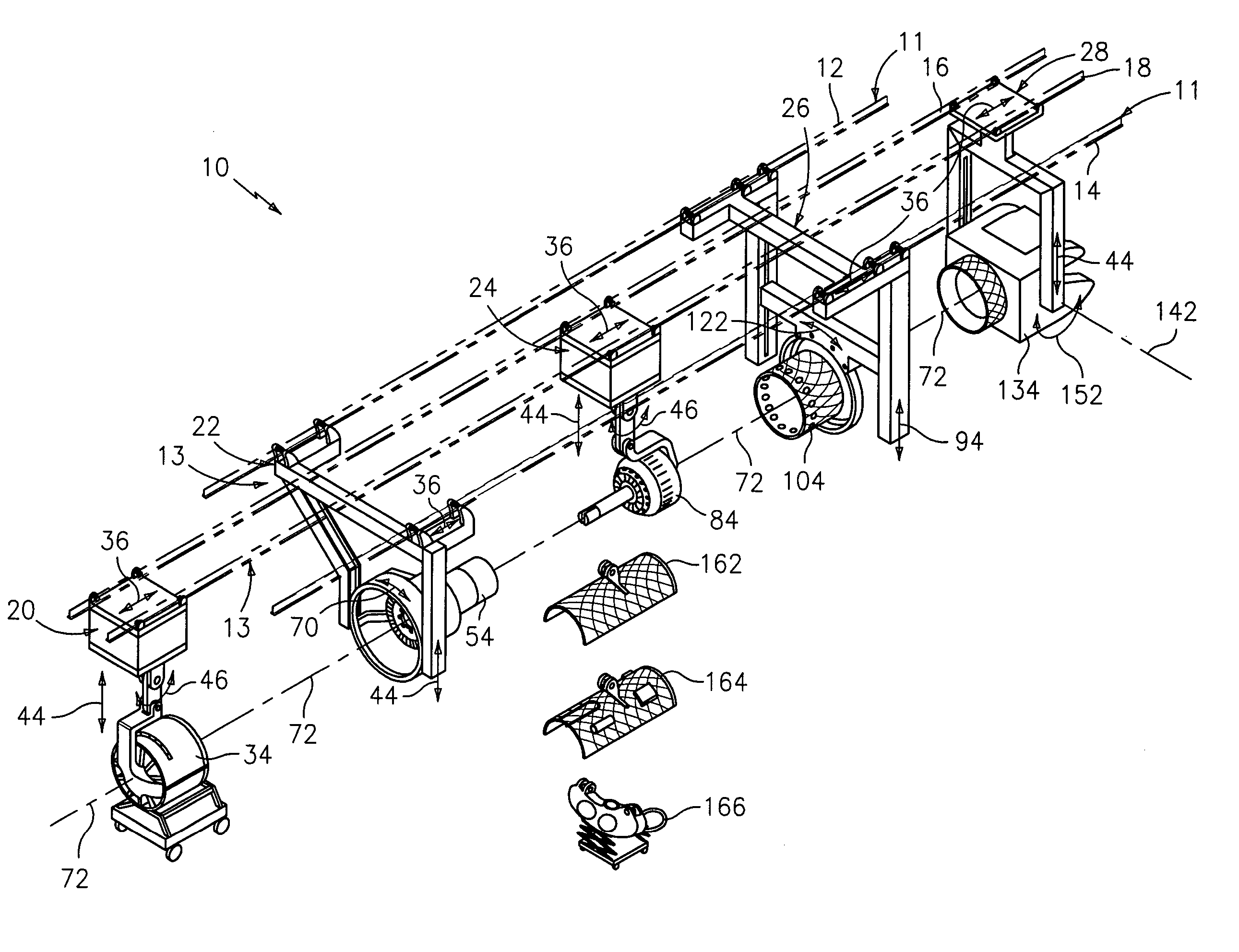 Apparatus and method for quadrail ergonomic assembly