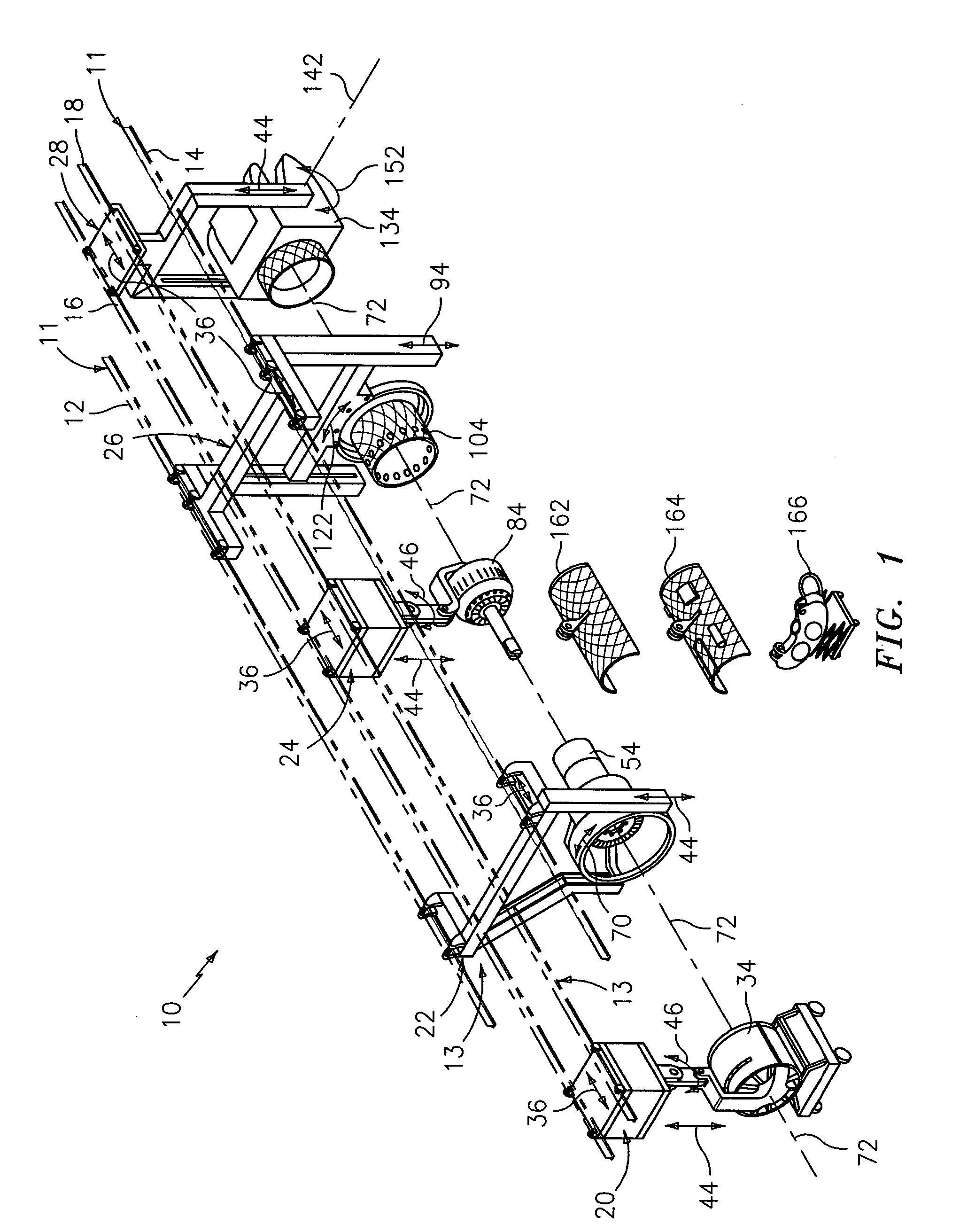 Apparatus and method for quadrail ergonomic assembly