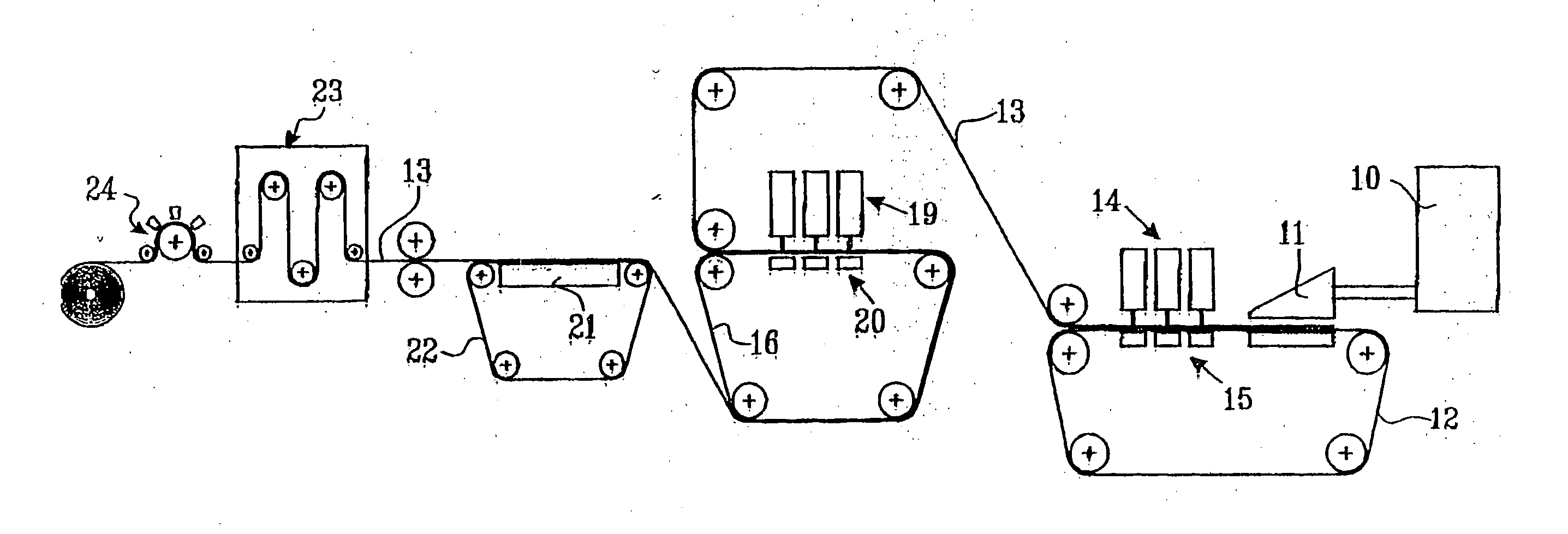 Hydraulically entangled nonwoven material and method for making it