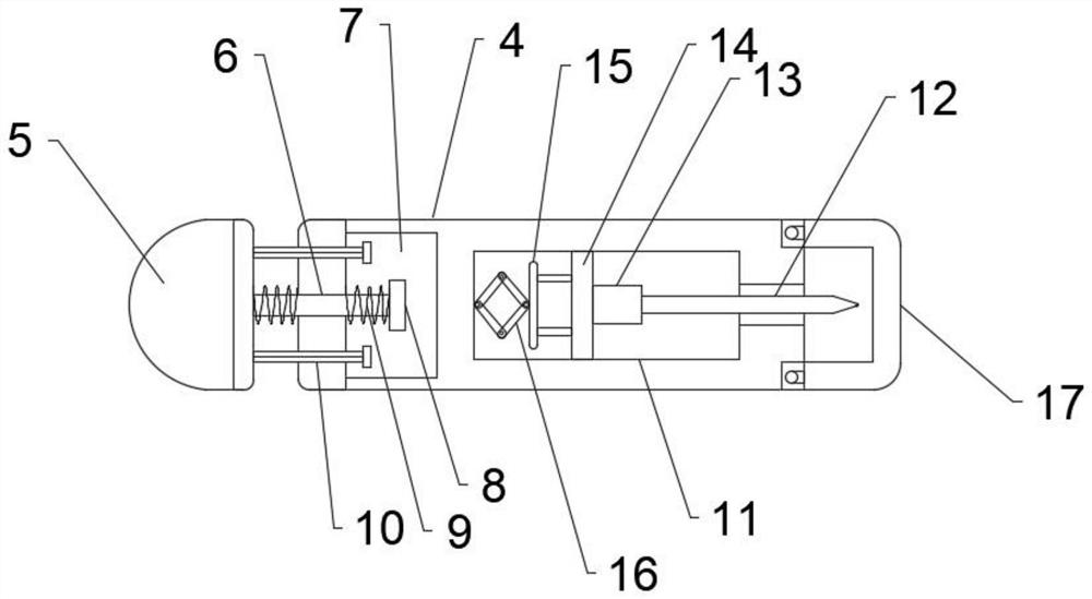 Automatic adjusting type clinical examination device for neurology department