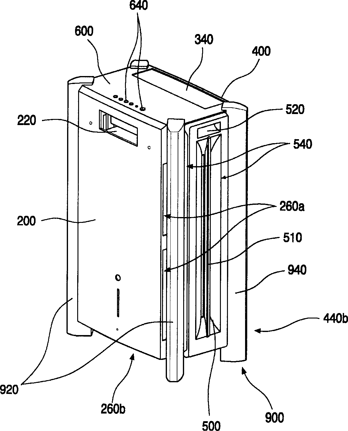 Suction structure of air cleaner