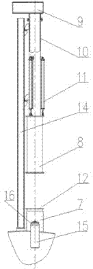 Vacuum temperature measurement sampling system and operation method thereof