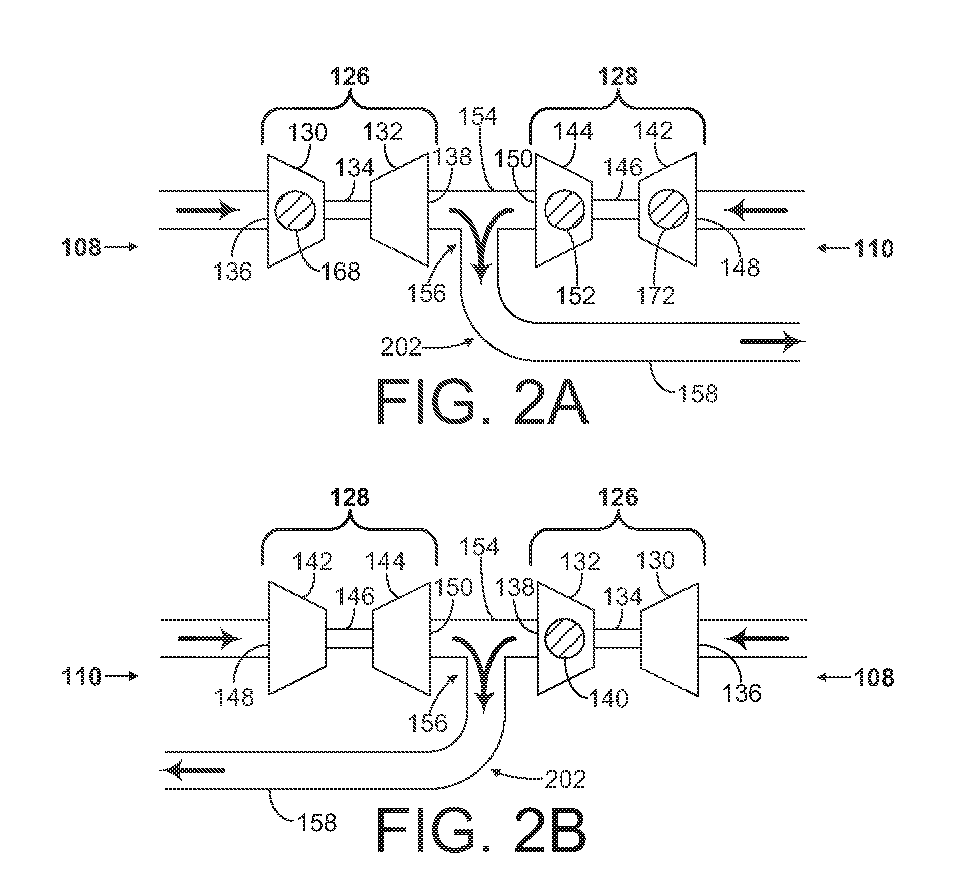 Central turbocharger mounting configuration for a twin-turbo engine