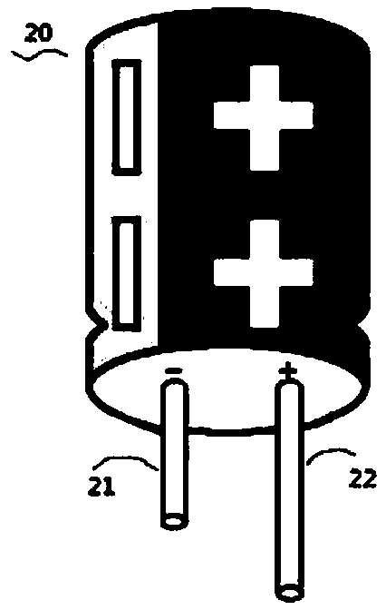 Foolproof plug-in electrolytic capacitor and matched printed circuit board