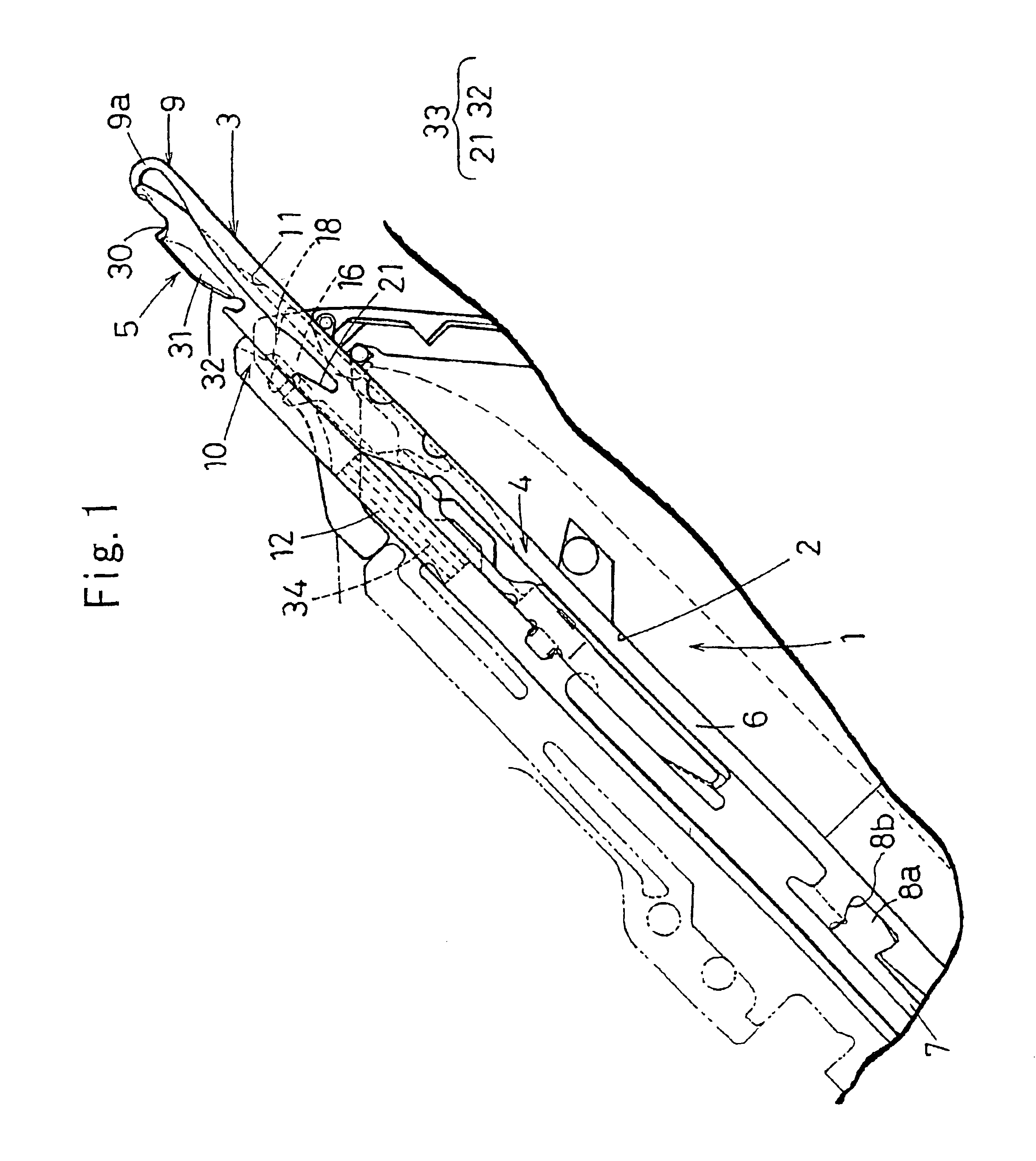 Composite needle of knitting machine