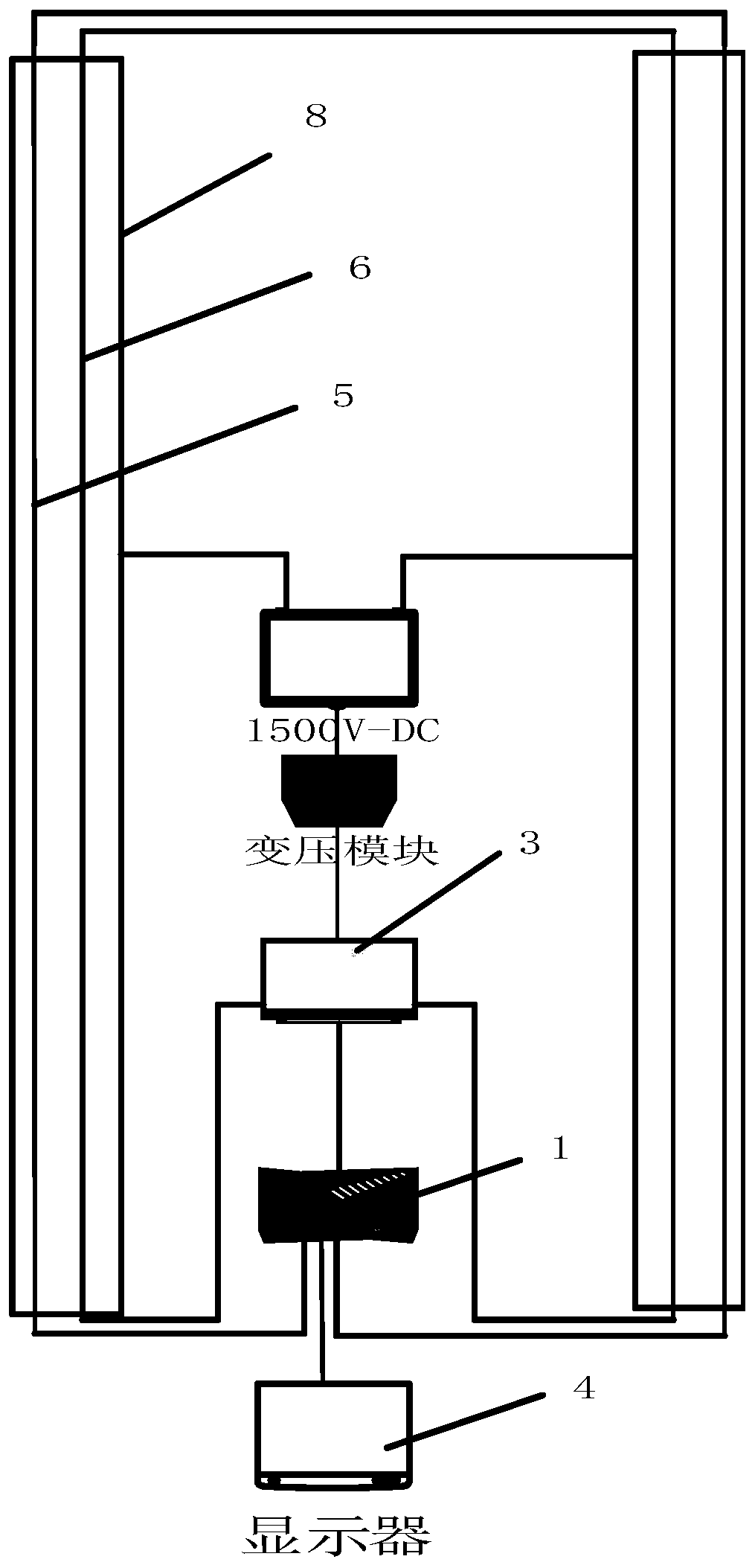 Automatic temperature control carbon fiber heating deicing device of medium-low speed maglev transportation power supply rail