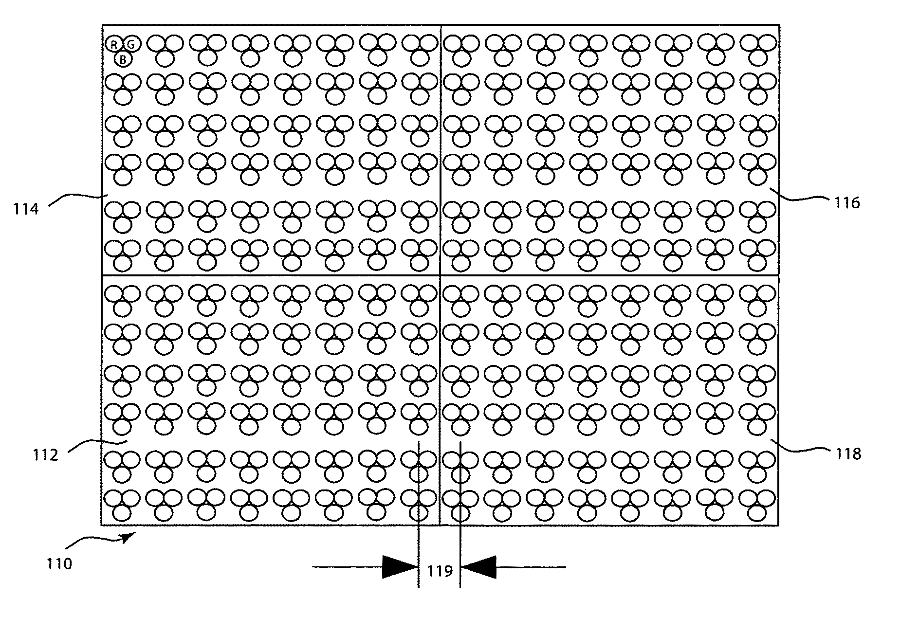 Alignment Angle Method and Apparatus for a Display