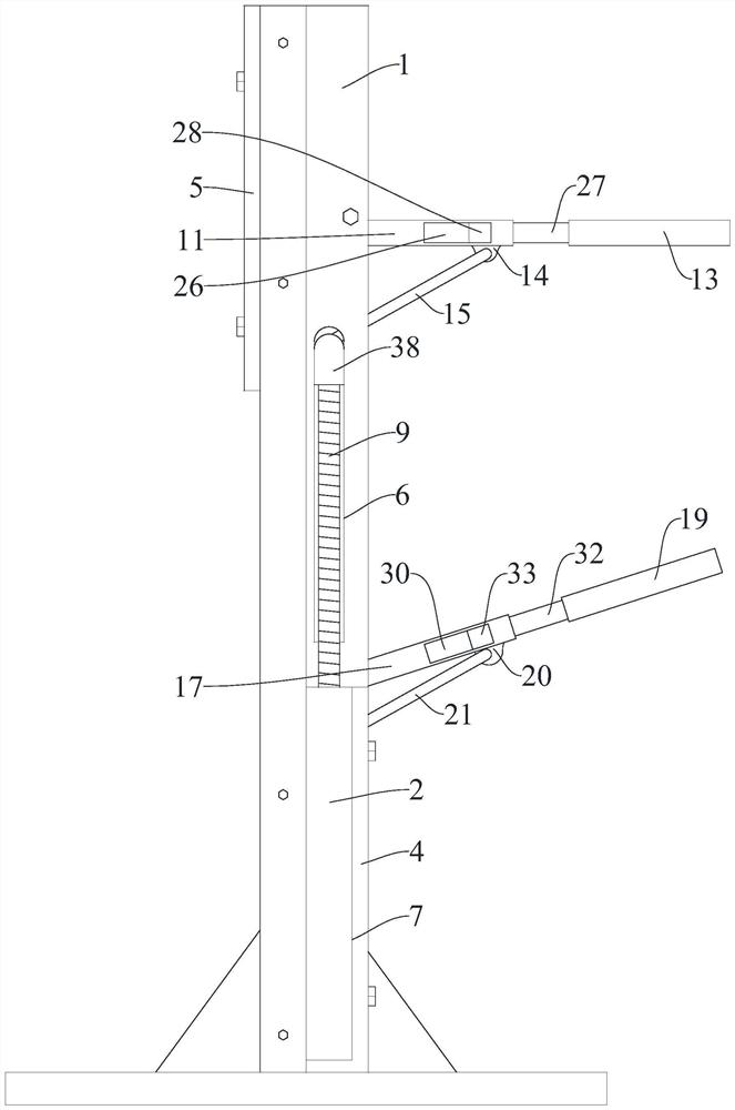 Cantilever goods shelf easy to store and adjust