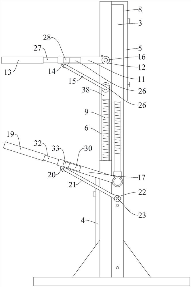 Cantilever goods shelf easy to store and adjust