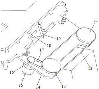 Material crushing device with cutter position adjustable type serrated cutter