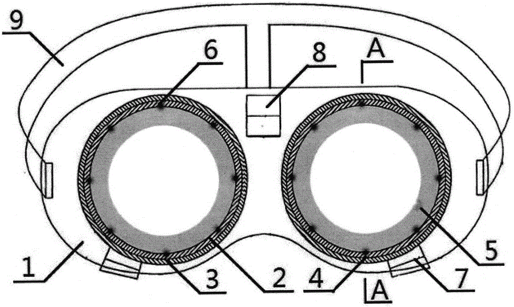 Glasses having dynamic zooming function along emmetropia direction and application method thereof