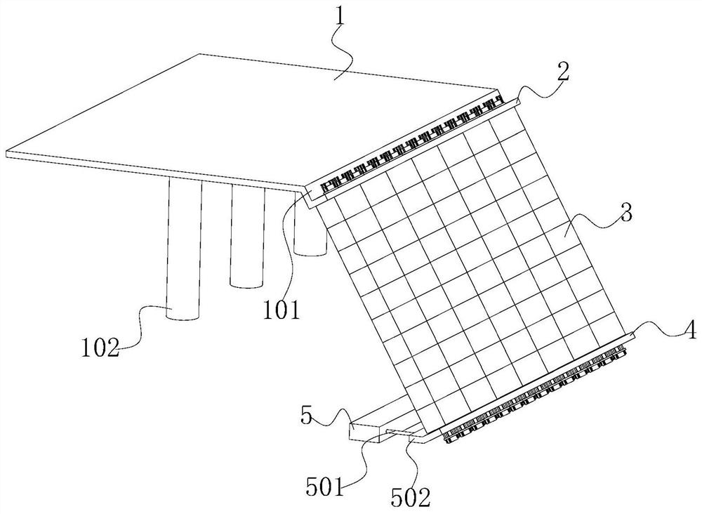 Protection device for water conservancy and hydropower engineering slope