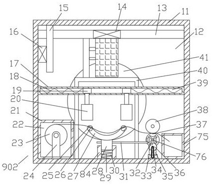 Auxiliary vein blood sampling device capable of performing automatic binding and disinfecting