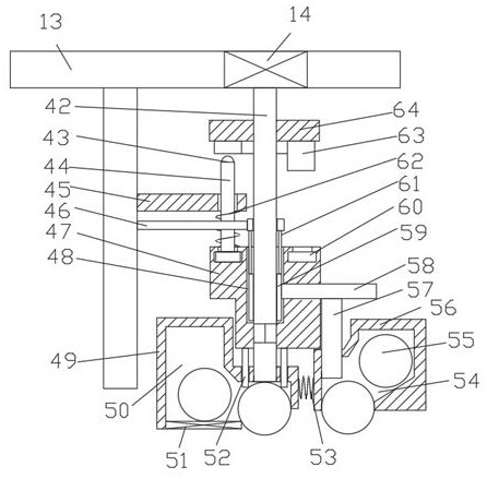 Auxiliary vein blood sampling device capable of performing automatic binding and disinfecting