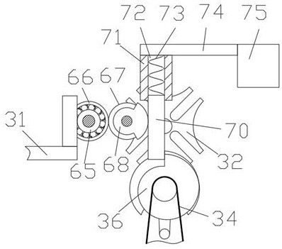 Auxiliary vein blood sampling device capable of performing automatic binding and disinfecting