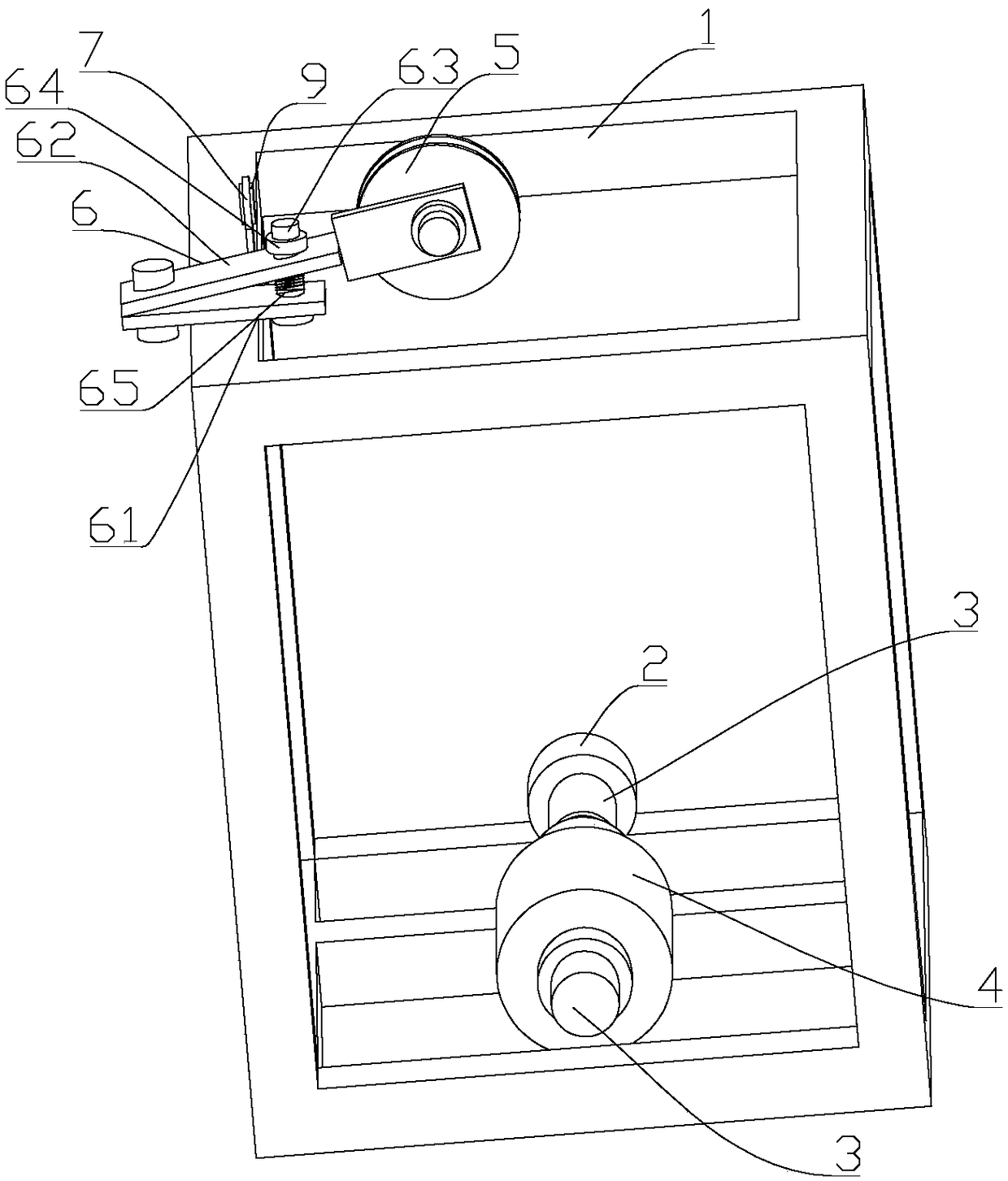 Copper-clad steel wire guiding frame