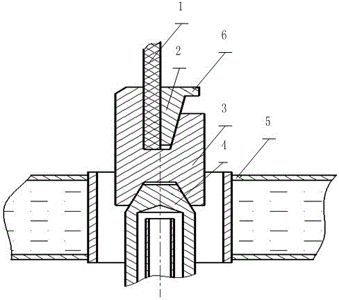 Connecting assembly of electrode and heater of high-temperature resistance furnace