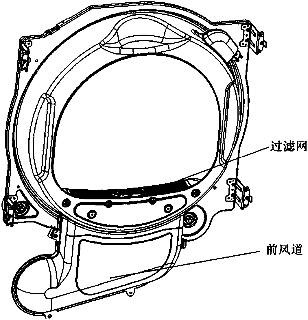 Clothes drier with baffle plate