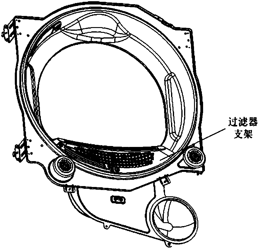 Clothes drier with baffle plate