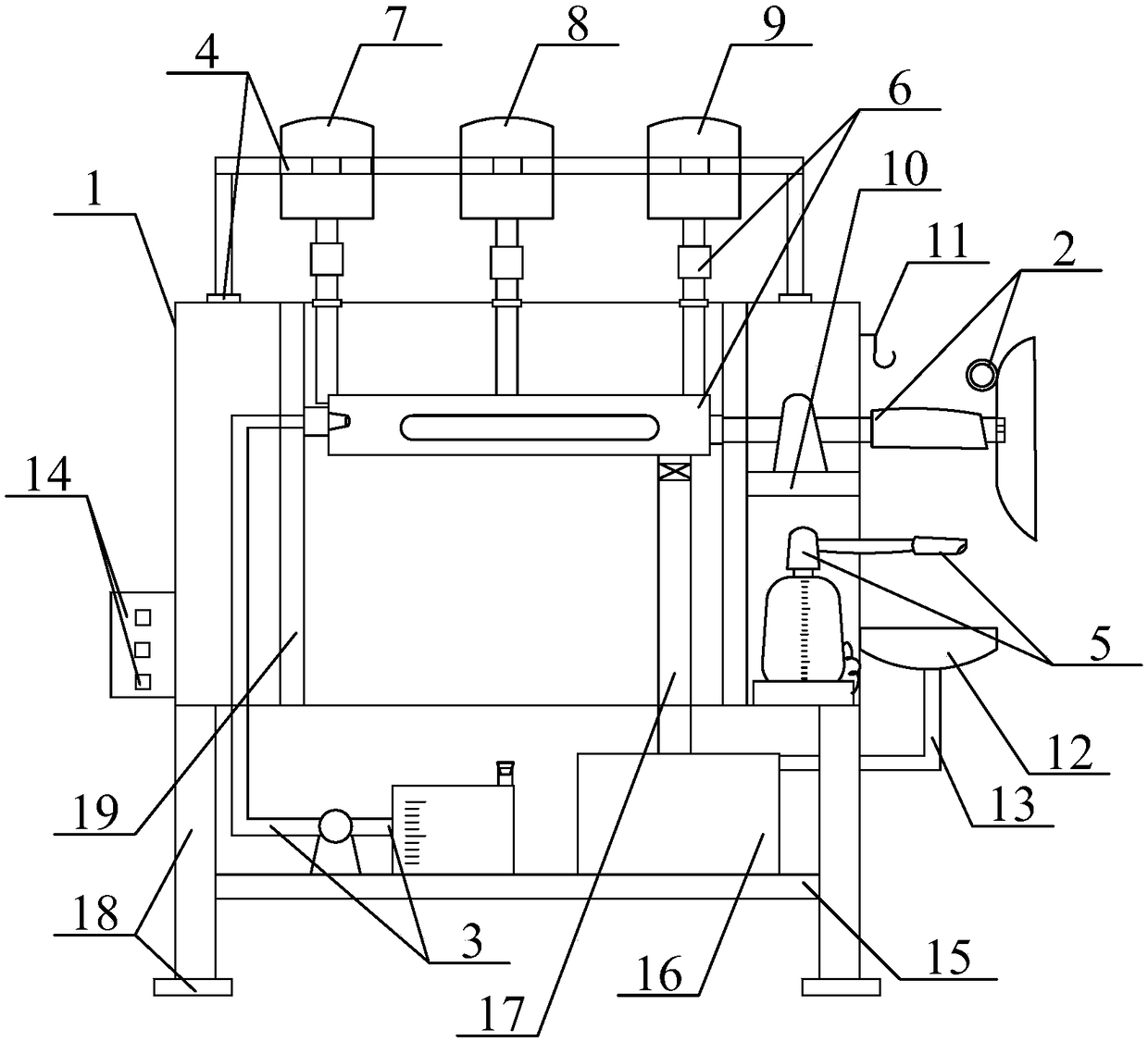 Olfactory detection device for medical ENT (ear, nose and throat) department