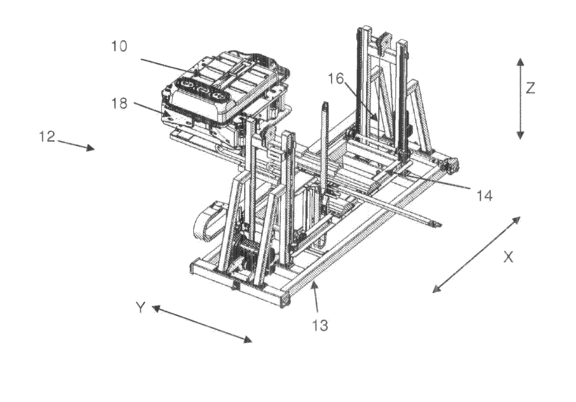 Device for installing and uninstalling a vehicle battery