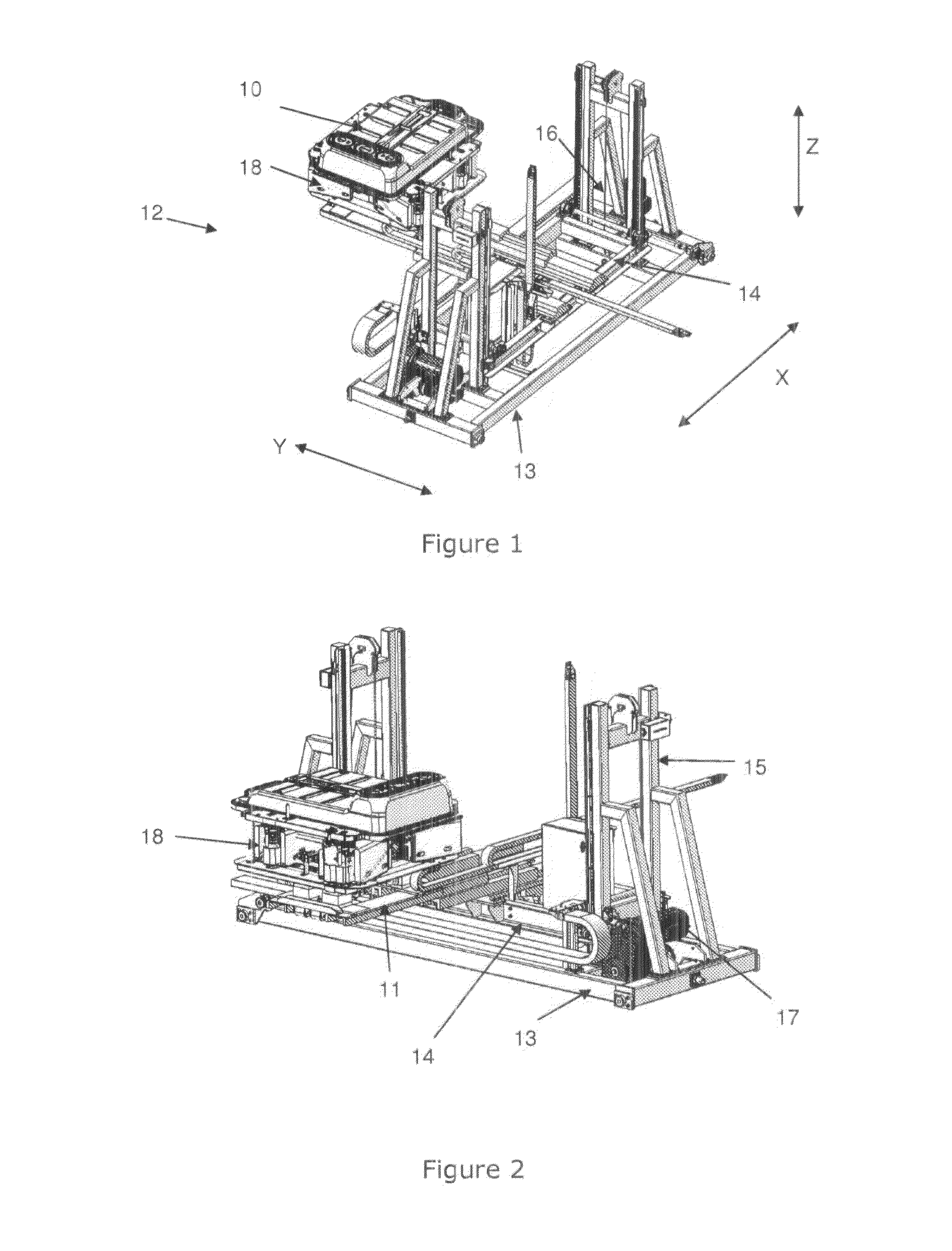 Device for installing and uninstalling a vehicle battery