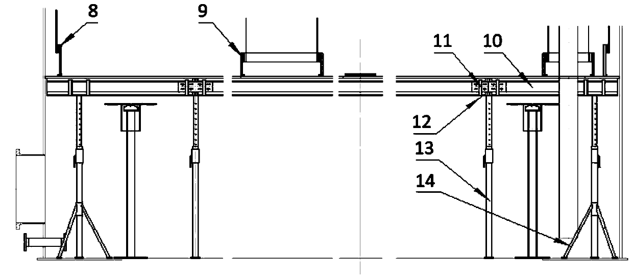 Spraying method glass steel floating disc and construction method